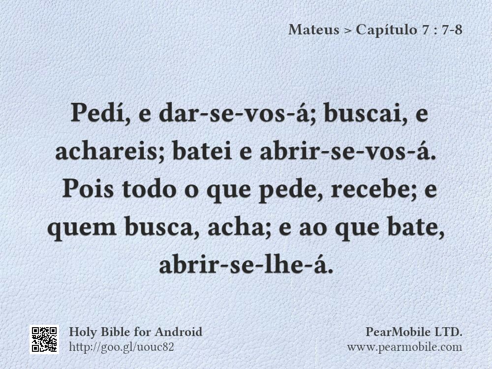 Mateus, Capítulo 7:7-8
